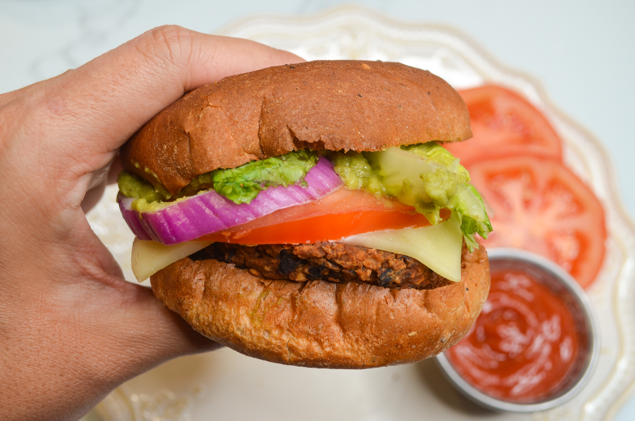 Black bean burger