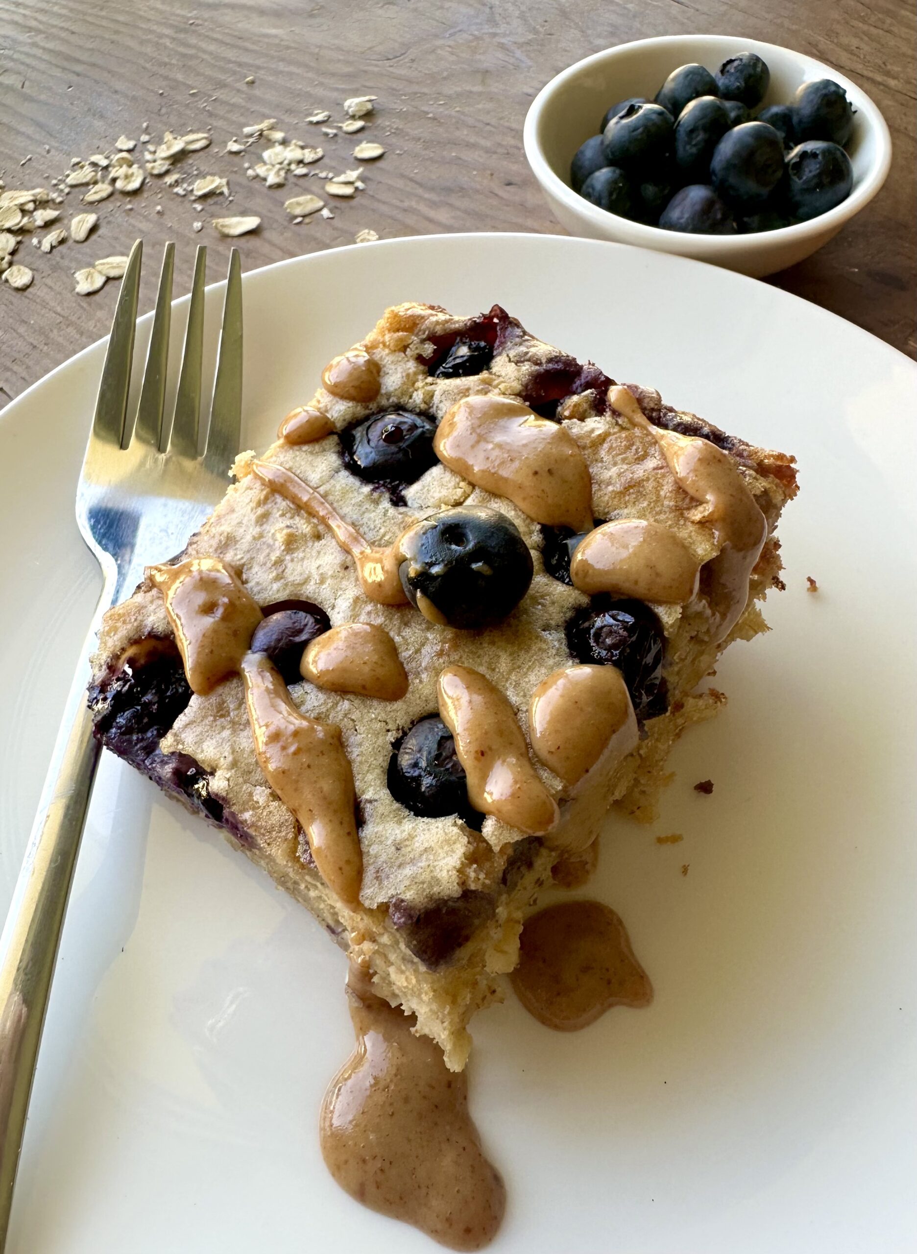 Blueberry Baked Protein Oatmeal